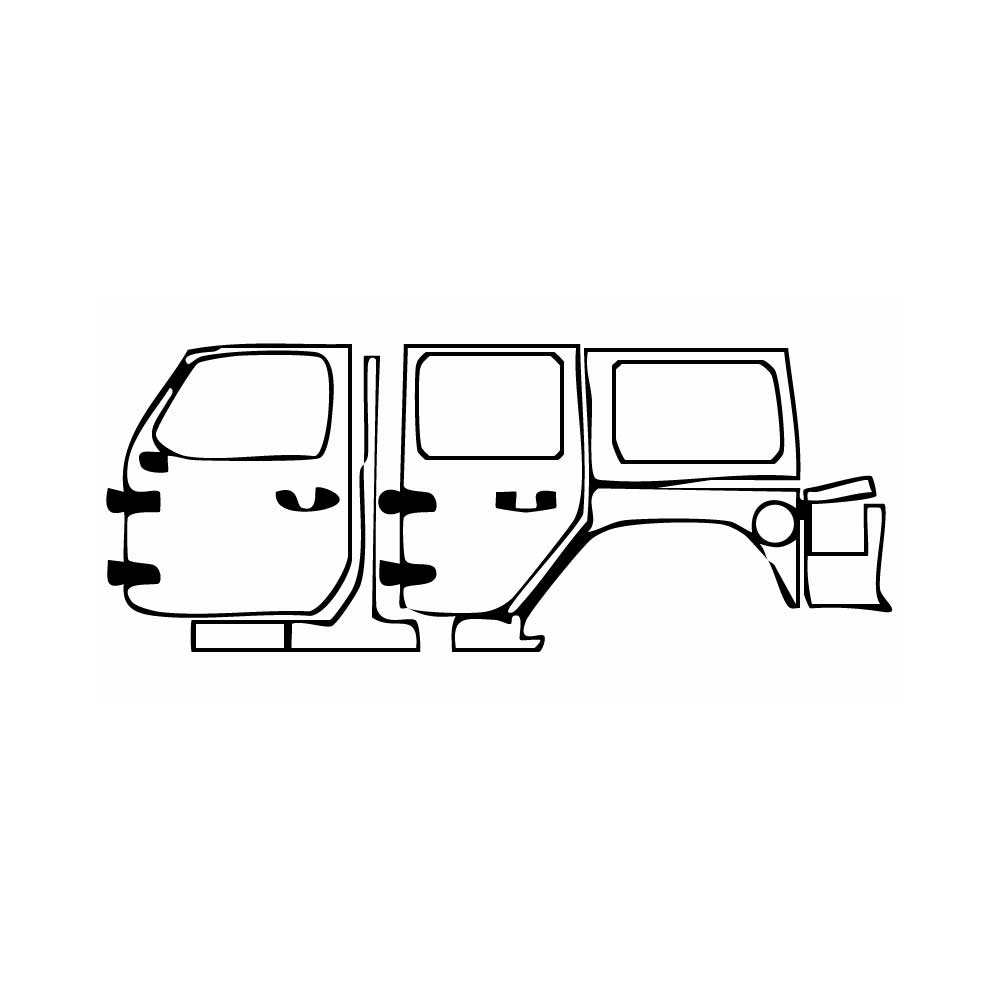 Pre-Cut PPF JEEP Wrangler 4 Door Rubicon X 2024 - PPF-Kits