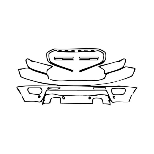 Pre-Cut PPF Ford Ranger (US) XLT SUPERCREW 2019 - PPF-Kits