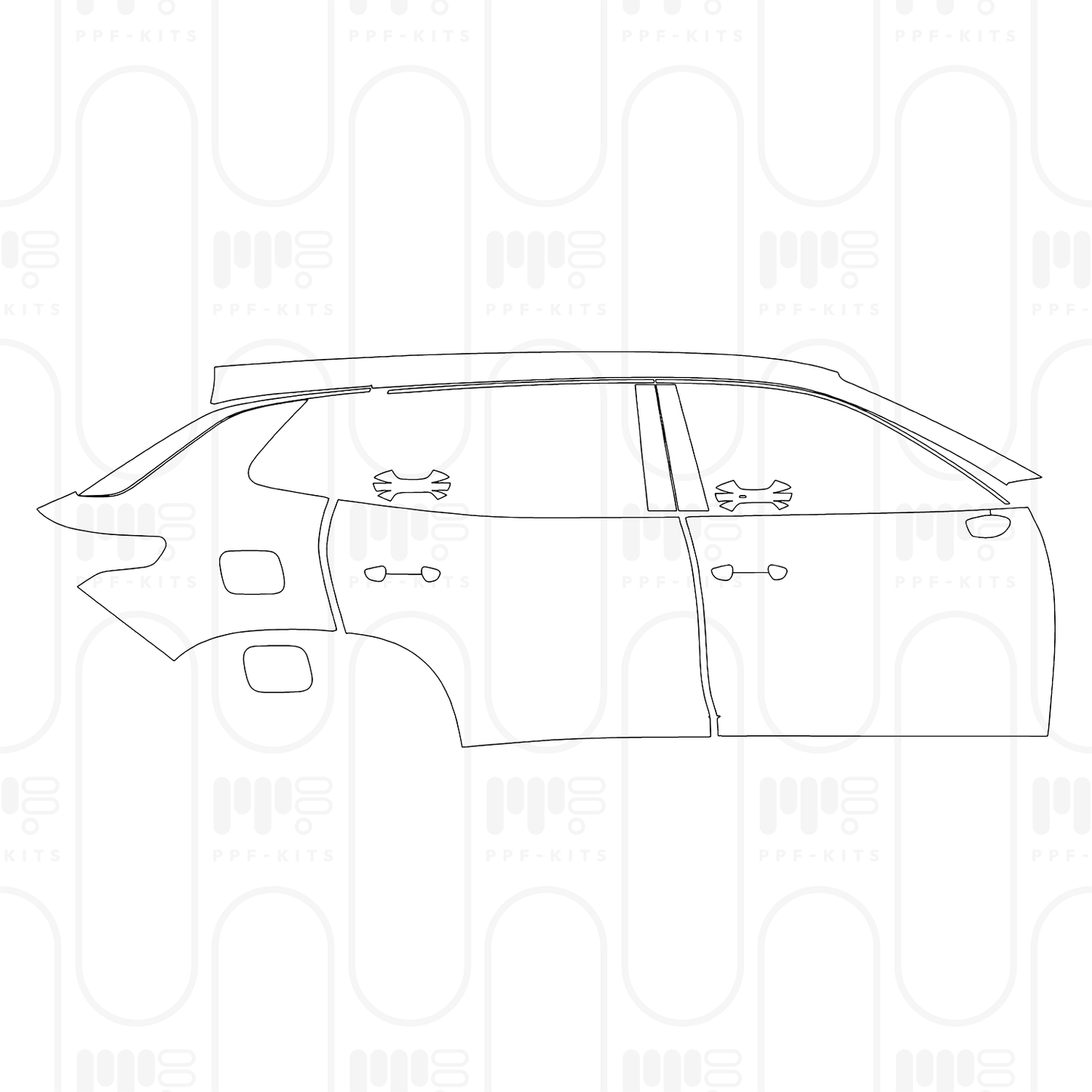 Pre-Cut PPF Volkswagen Tayron L (CN) R-Line 2025