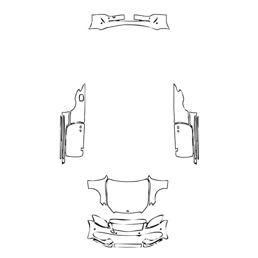 Pre-Cut PPF Mercedes-Benz C Class Cabriolet Sport AMG-Line 2018 - PPF-Kits