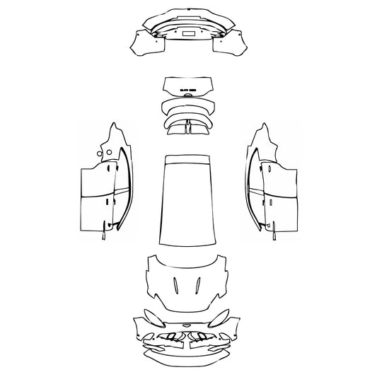 Pre-Cut PPF Aston Martin DBX V8 2023 - PPF-Kits