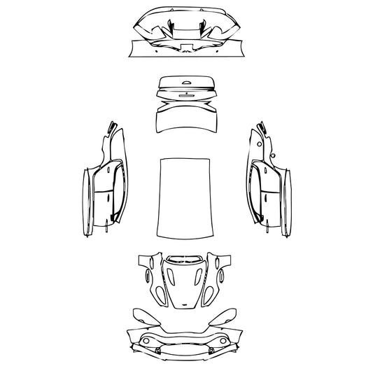 Pre-Cut PPF Aston Martin Rapide AMR 2017 - PPF-Kits