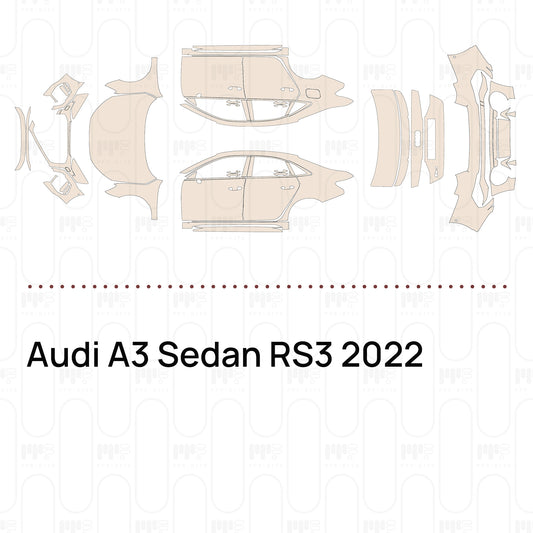 Pre-Cut PPF Audi A3 Sedan RS3 2022