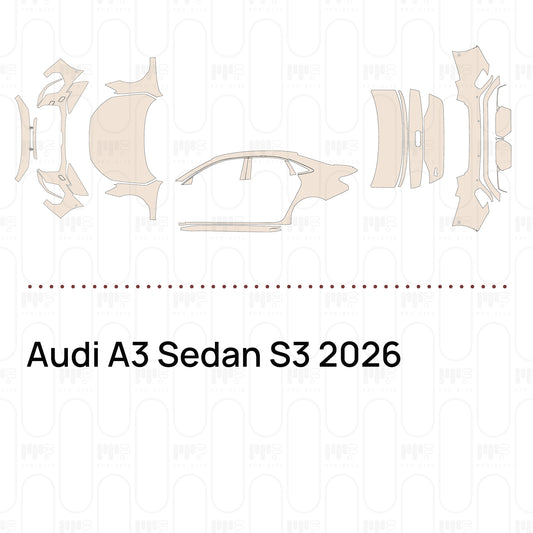 Pre-Cut PPF Audi A3 Sedan S3 2026