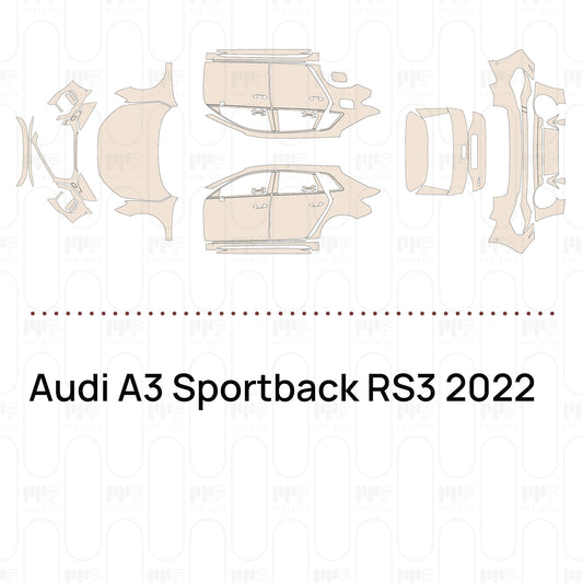 Pre-Cut PPF Audi A3 Sportback RS3 2022