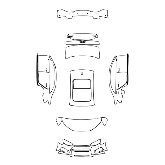 Pre-Cut PPF Audi A4 A4L Saloon Sedan Base 2021 - PPF-Kits