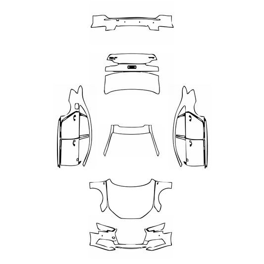 Pre-Cut PPF Audi A4 A4L Saloon Sedan S-line 2017 - PPF-Kits
