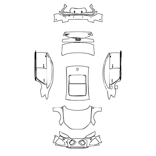 Pre-Cut PPF Audi A4 A4L Saloon Sedan S-line 2020 - PPF-Kits