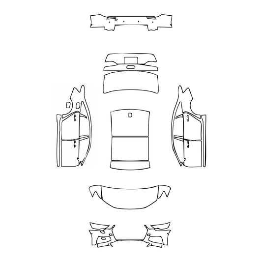 Pre-Cut PPF Audi A6 A6L Base 2024 - PPF-Kits