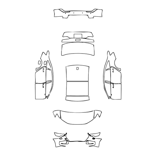 Pre-Cut PPF Audi A6 A6L S-line 2025 - PPF-Kits