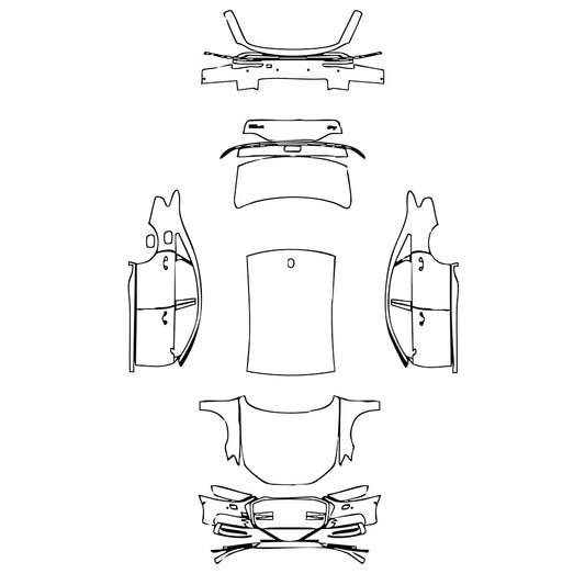 Pre-Cut PPF Audi A8 A8 (Standard Wheelbase) Base 2021 - PPF-Kits