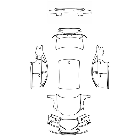 Pre-Cut PPF Audi A8 A8 (Standard Wheelbase) S-Line 2018 - PPF-Kits