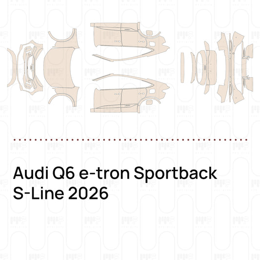 Pre-Cut PPF Audi Q6 e-tron Sportback S-Line 2026