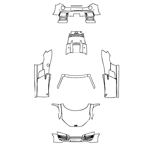 Pre-Cut PPF Audi R8 V10 Spyder 2015 - PPF-Kits