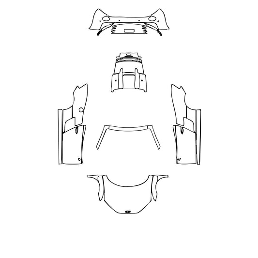 Pre-Cut PPF Audi R8 V8 Spyder 2010 - PPF-Kits