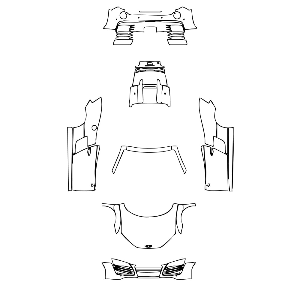 Pre-Cut PPF Audi R8 V8 Spyder 2014 - PPF-Kits