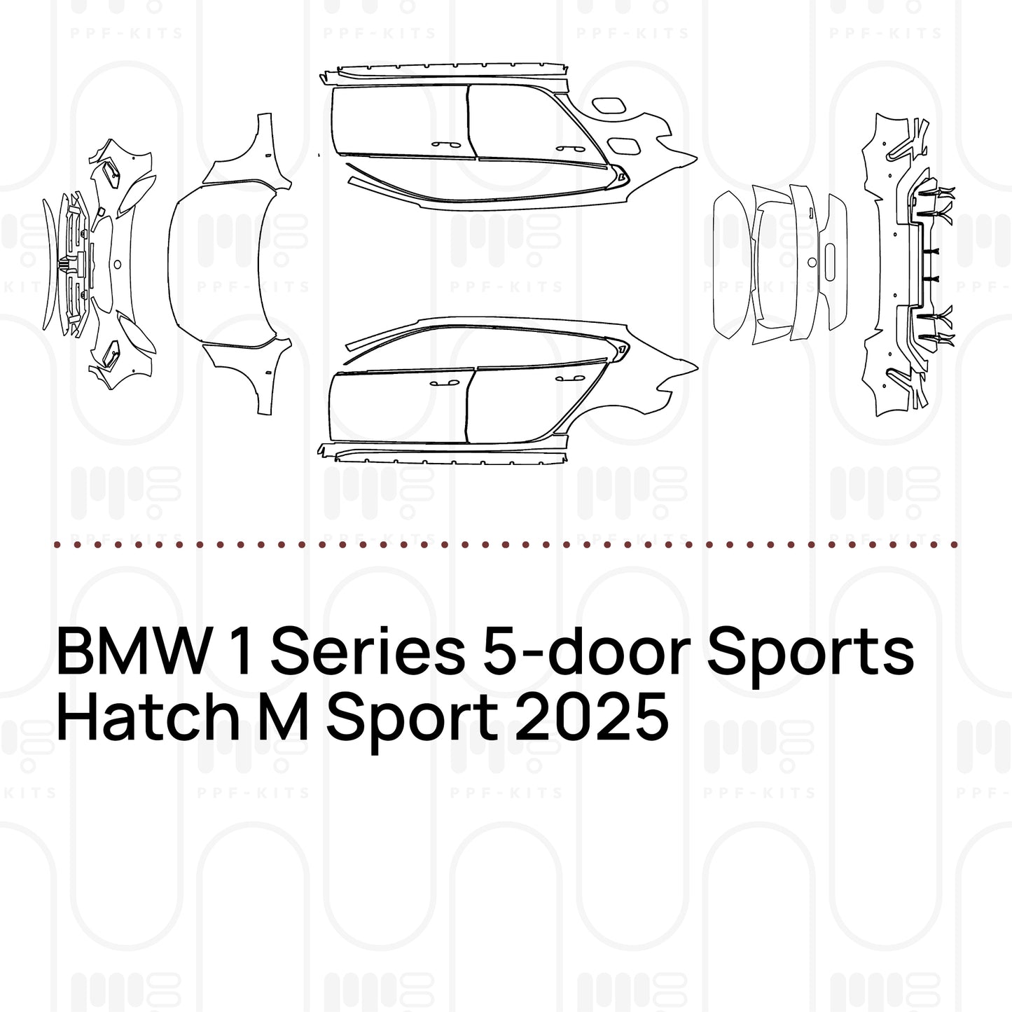 Pre-Cut PPF BMW 1 Series 5-door Sports Hatch M135i 2023