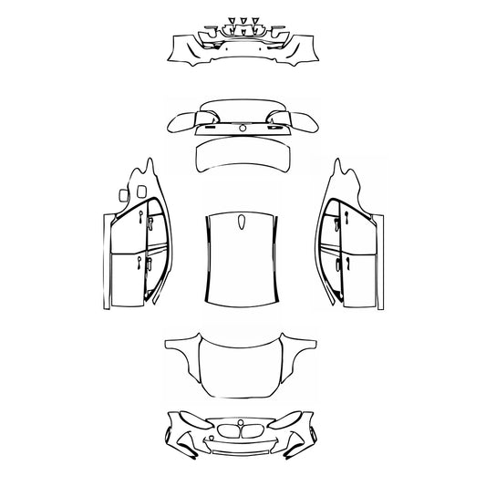 Pre-Cut PPF BMW 1 Series Sports Sedan M Sport 2023 - PPF-Kits