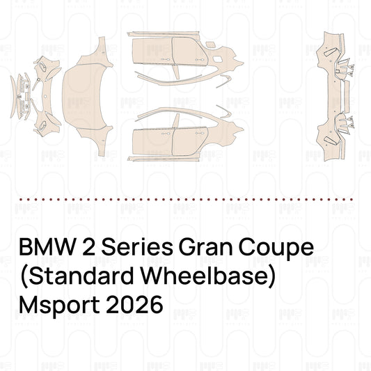 PPF precortado BMW 2 Series Gran Coupe (Standard Wheelbase) Msport 2026