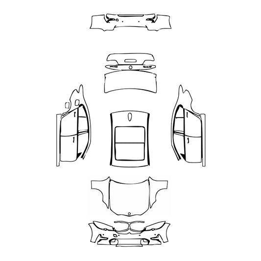 Pre-Cut PPF BMW 3 Series Sedan Base Extended Wheelbase 2022 - PPF-Kits