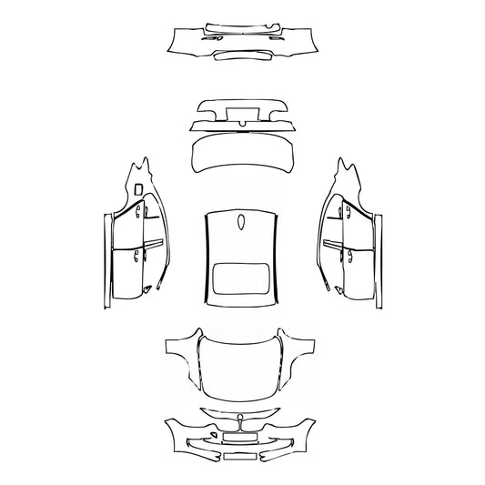 Pre-Cut PPF BMW 3 Series Sedan Base Standard Wheelbase 2012 - PPF-Kits
