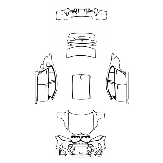 Pre-Cut PPF BMW 3 Series Sedan M340i 2025 - PPF-Kits
