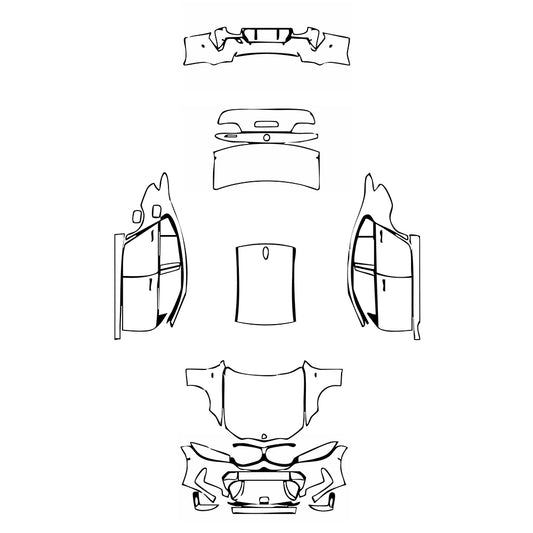 Pre-Cut PPF BMW 3 Series Sedan M Sport Standard Wheelbase 2023 - PPF-Kits