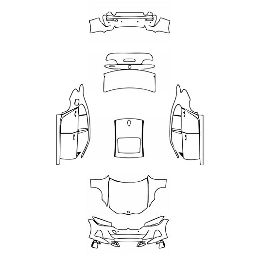 Pre-Cut PPF BMW 3 Series Sedan Sport Line Standard Wheelbase 2024 - PPF-Kits