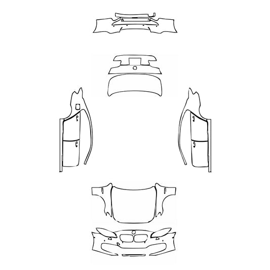 Pre-Cut PPF BMW 5 Series Sedan Extended Wheelbase Luxury 2014 - PPF-Kits