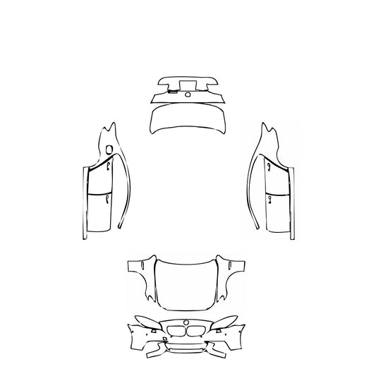 Pre-Cut PPF BMW 5 Series Sedan Standard Wheelbase M Sport 2017 - PPF-Kits