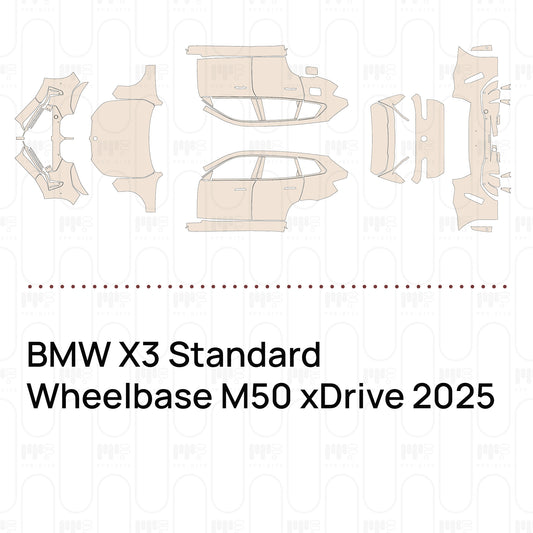 Pre-Cut PPF BMW X3 Standard Wheelbase M50 xDrive 2025