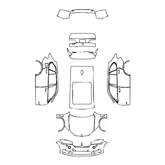Pre-Cut PPF BMW X5 Standard Wheelbase Luxury Line 2014 - PPF-Kits