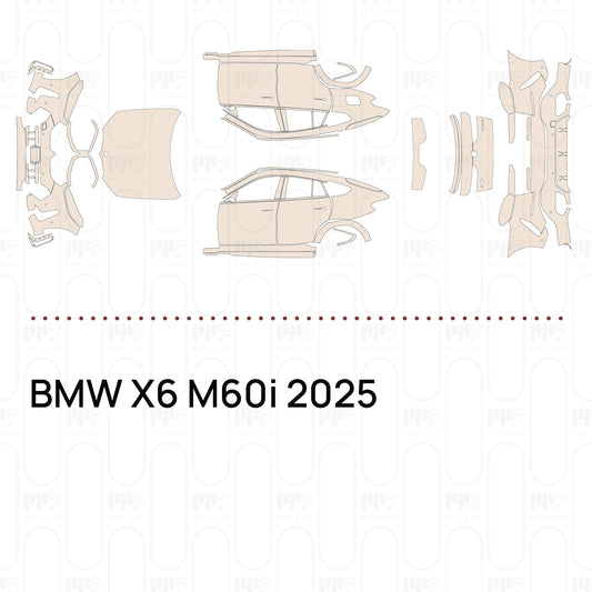 Pre-Cut PPF BMW X6 M60i 2025