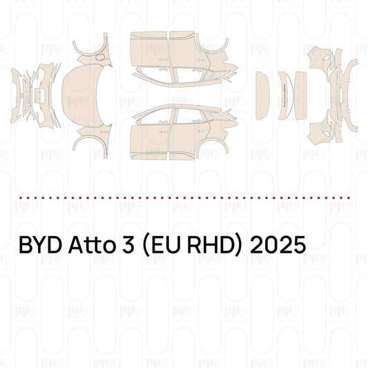 Pre-Cut PPF BYD Atto 3 (EU RHD) 2025