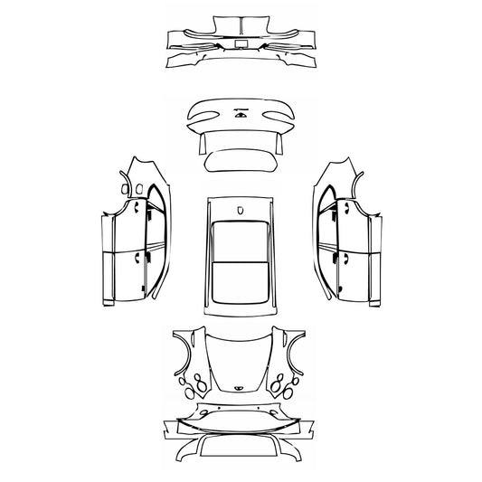 Pre-Cut PPF Bentley Bentayga Standard Wheelbase Base 2025 - PPF-Kits