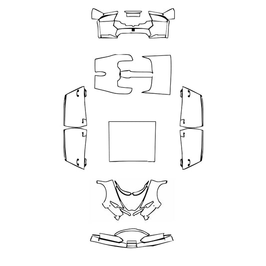 Pre-Cut PPF Bugatti Chiron Chiron Sport 2021 - PPF-Kits