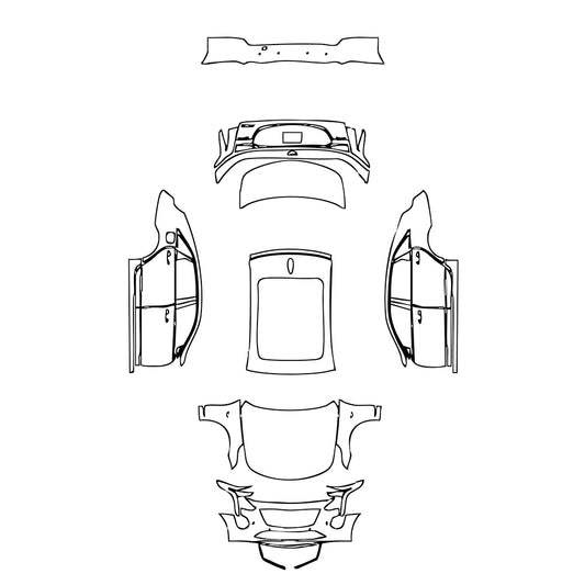 Pre-Cut PPF Cadillac CT6 Base 2021 - PPF-Kits