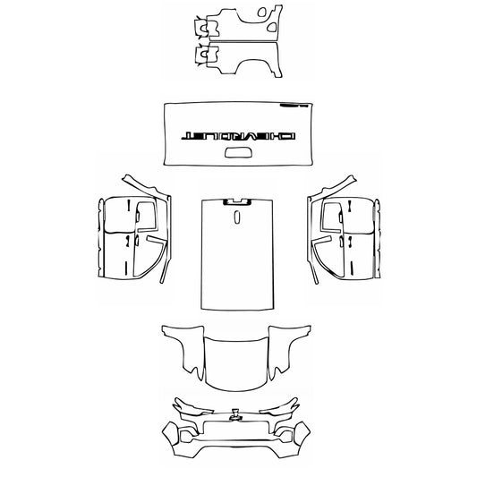 Pre-Cut PPF Chevrolet Colorado Crew Cab LT 2024 - PPF-Kits