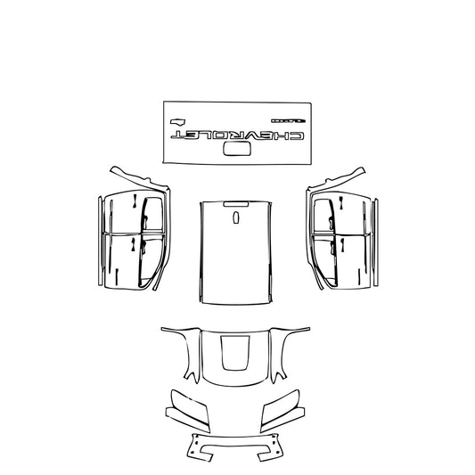 Pre-Cut PPF Chevrolet Colorado Crew Cab ZR2 2018 - PPF-Kits