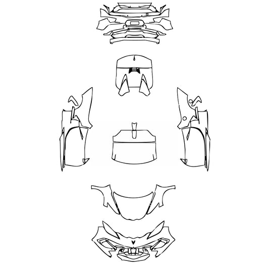 Pre-Cut PPF Chevrolet Corvette Stingray Convertible 2022 - PPF-Kits