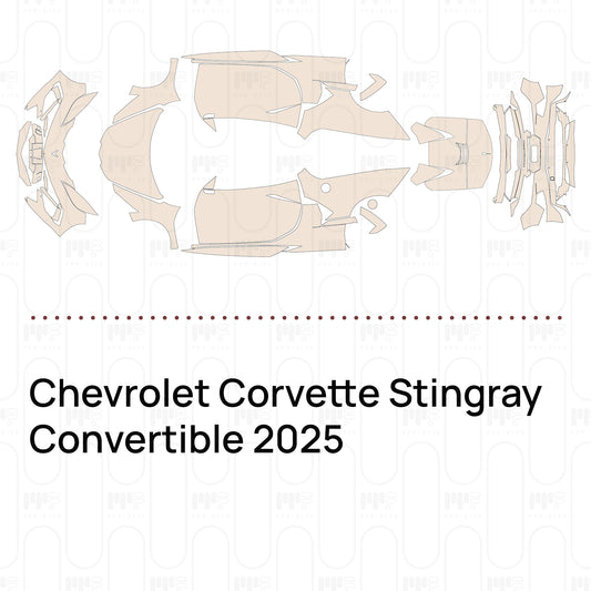 Pre-Cut PPF Chevrolet Corvette Stingray Convertible 2025