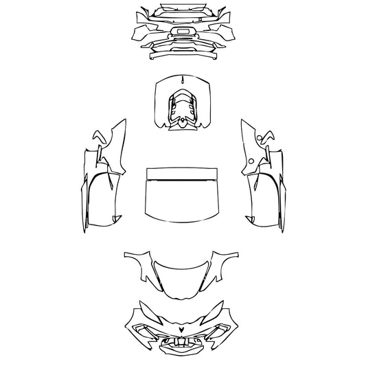 Pre-Cut PPF Chevrolet Corvette Stingray Coupe 2021 - PPF-Kits