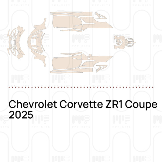 Chevrolet Corvette ZR1 Coupe 2025 – Lámina de protección PPF precortada