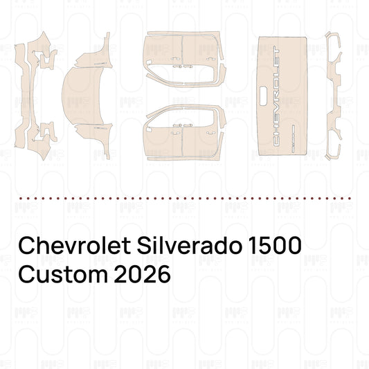 Pre-Cut PPF Chevrolet Silverado 1500 Custom 2026