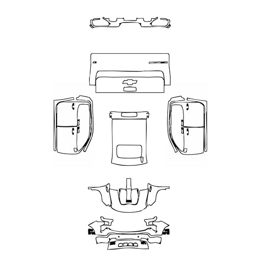 Pre-Cut PPF Chevrolet Silverado 1500 LT Trail Boss 2022 - PPF-Kits