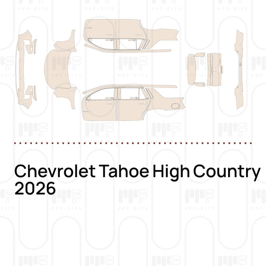 Chevrolet Tahoe High Country 2026 – Lámina de protección PPF precortada
