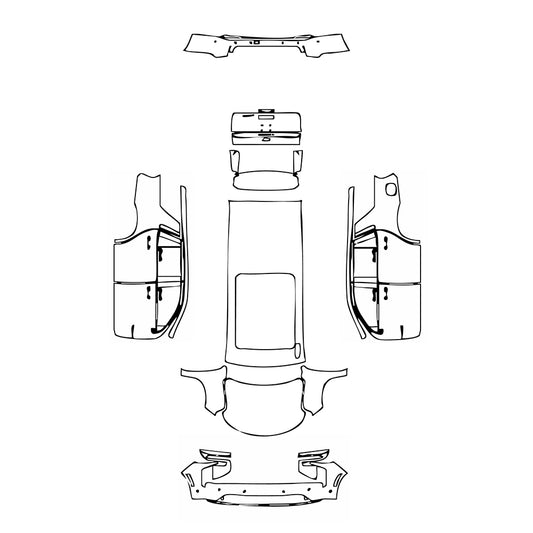 Pre-Cut PPF Chevrolet Tahoe LT 2025 - PPF-Kits