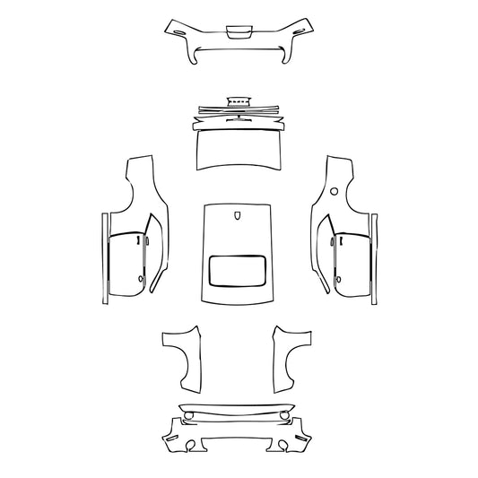 Pre-Cut PPF Dodge Challenger Standard body GT 2023 - PPF-Kits