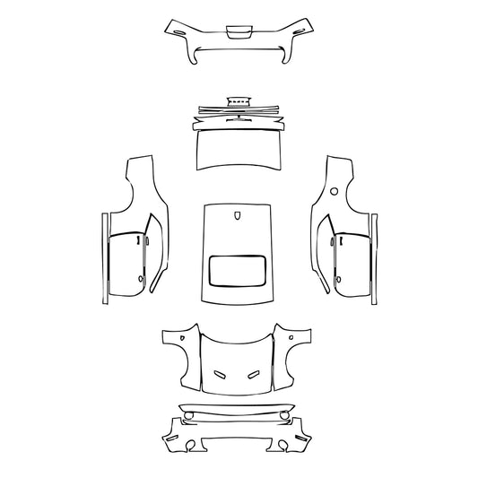 Pre-Cut PPF Dodge Challenger Standard body R T SCAT PACK 2017 - PPF-Kits