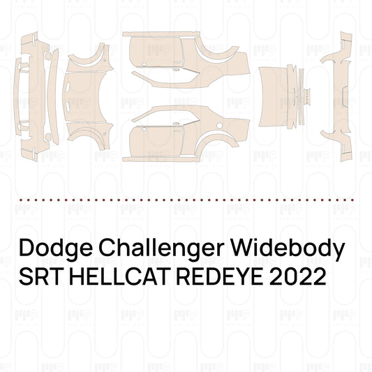 Pre-Cut PPF Dodge Challenger Widebody SRT HELLCAT REDEYE 2022